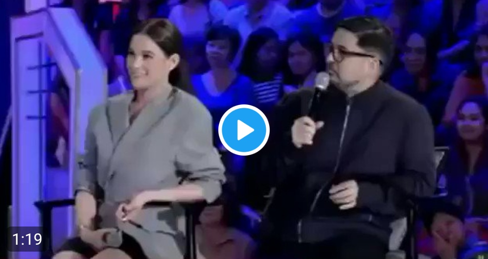WATCH: Video of Aga Muhlach and Bea Alonzo giving constructive advise to Antonio Trillanes amidst cheering audience