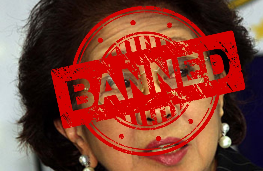 Former Ombudsman Conchita Carpio-Morales was STUPID to attempt travel into Chinese territory