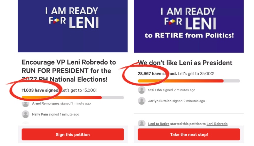 Online petition for Leni Robredo to RETIRE from politics CRUSHES Opposition call!